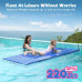 WARMOUNTS Floating Water Pad for Single, 7 x 3 FT Tear-Resistant 3-Layer XPE Foam Floating Mat Recreation Relaxing Lily Pad for Pool Lake River Ocean Boats Outdoor Water Activities