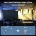 Car Sunshade Laser Umbrella Windsreen Sun Visor Colorful UPF 200 Plus Foldable Front Windshield Sunshade  Sun Protection Cooling