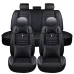 5 Seats Universal Car Seat Covers Deluxe PU Leather Seat Cushion Full Set Cover