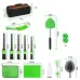 13-Piece Car Detailing Cleaning Kit  Car Detailing Brush Wash Engine for Wheel Clean Kit Adjustable Handle Cleaning Towel