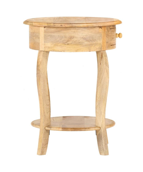 Side Table 14.6"x14.6"x24" Solid Mango Wood