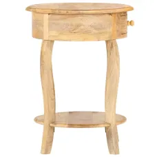 Side Table 14.6"x14.6"x24" Solid Mango Wood
