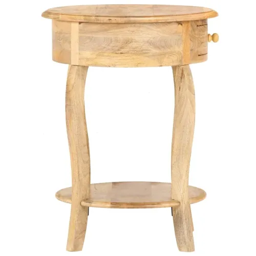 Side Table 14.6"x14.6"x24" Solid Mango Wood