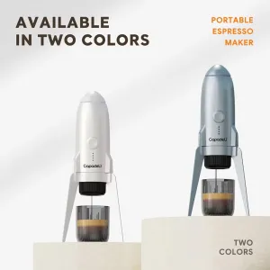 Capadeli 3-in-1 Portable Espresso Coffee Maker Cordless Heating 19 Bar Capsule & Ground Coffee For Office Outdoor Camping Travel Car Use