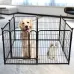 PawGiant Dog Pen 8 Panels 40" Height RV Dog Fence Outdoor Playpens Exercise Pen for Dogs Metal Protect Design Poles Foldable Barrier with Door
