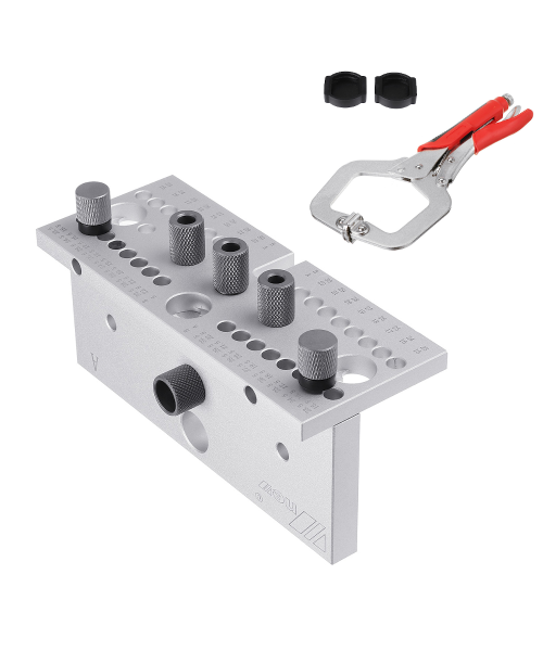 ENJOYWOOD Wnew 3 In 1 Dowel Jig Woodworking Hole Puncher Drill Guide Positioning Hole Opener DIY Woodworking Tools