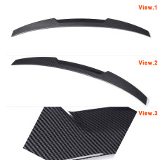 Carbon Fiber M4 Style Rear Trunk Spoiler Boot Wing For BMW F30 F80 M3 2014-2019
