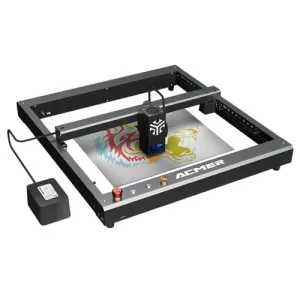 ACMER P2 33W Laser Engraver Cutter Engraving at 24000mm/min Cut 25mm Acrylic iOS Android App Control No DIY No Installation