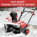 ECOMAX ELG10 Electric Snow Thrower Powerful Performance 780lbs Snow Per Minute 30 Feet Throwing Distance LED Lights for Day and Night Operation