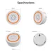 MOES Tuya WiFi/ZigBee3.0 Smart Sound and Light Siren Sensor 90dB Smart Life Siren Home Security System Tuya Gateway Hub Work with Alexa