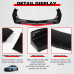 Car Front Bumper Lip Spoiler Glossy Universal Black Red ABS Easy Installation Improves Aerodynamics Stylish Design