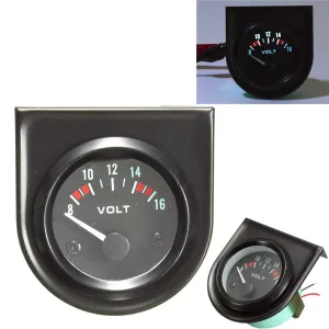 Green Shell 2  52mm Car Voltage Gauge Voltmeter Universal Pointer Voltmeter Automotive Automatic Measuring Range