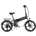 SAMEBIKE 20LVXD30-II 48V 10.4AH 350W Electric Folding Bicycle 20 Inch 70-80KM Mileage Range Max Load 120KG