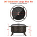 SINGLYFIRE 36 Inch Fire Pit Large Outdoor Wood Burning Crossweave firepit Heavy Duty Steel Bronze Pit for Patio Backyard Garden with BBQ Grate/ Spark Screen / Log Grate / Poker