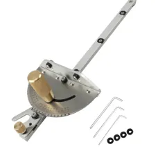 Wnew Ugraded Table Saw Miter Gauge with 27 Angle Stops / 450mm Fence / Flip Stop for Repeatable Angled Cuts for Woodworking Table Saw