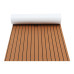 240cm x 90cm x 6mm Marine Flooring Faux Teak EVA Foam Boat Decking Sheet Brown