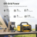 PYS-PEI 300W/600W/1000W 299.5Wh/655Wh/1024Wh Outdoors Portable Power Station with Flashlight Digital Display Backup Lithium Battery Power Supply with AC/DC/USB/PD Type-C Outlet Generator for RV Camping Traveling Emergency