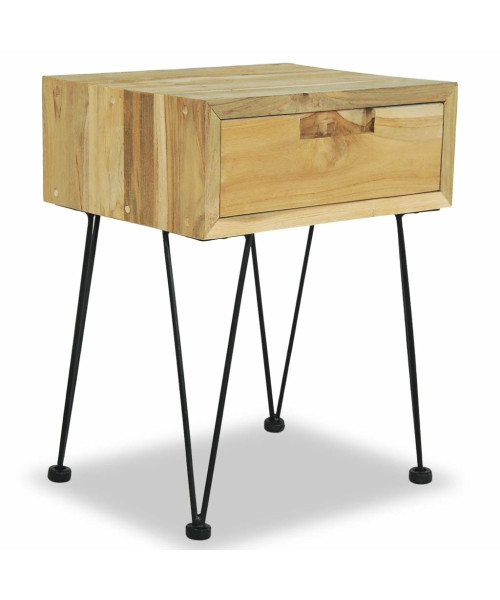 Bedside Cabinet 15.7"x11.8"x19.7" Solid Teak