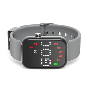 ATRSmart Counting Watch with Countdown Timer Pedometer 8 Alarms IP67 Waterproof Magnetic Charging Fitness Tracker Health Monitor LED Display Smart Bracelet