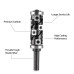 1/2" Shank Tungsten Carbide Inserts Flush Trim Router Bit 1-1/4" 1-1/8" Cutting Diameter 2-9/16" Cutting Length Template Router Bit Top & Bottom Bearings Trimmer for Woodworking Trimming