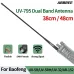 ABBREE AR-795 Walkie Talkie Antenna UV-795 Dual Band High Gain SMA-Female V/UHF Antenna for Baofeng UV-5R UV-32 UV-21 PRO Quansheng K5 TK11