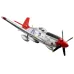 XK A280 P-51 Mustang 3D/6G System 560mm Wingspan 2.4GHz 4CH EPP RC Airplane Fighter RTF With LED Lights for Beginner