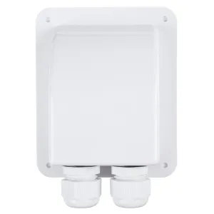 Double Roof Cable Entry Gland Box Solar Panel For RV Caravan Boat Van White