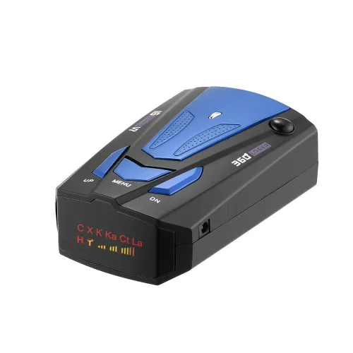Laser Radar Detector Long Range Detection 360 Degree Speed Monitoring with Voice Alerts, Easy Install for All Vehicles Radar Detectors