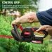 ECOMAX ELG06 18V 22-Inch Cordless Hedge Trimmer Ideal for Pruning Branches in Your Backyard, Garden Hedge Trimmer with 2.0AH Battery & Charger