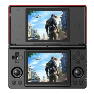 256G Anbernic RG DS Handheld Game Console 9000+ Games Dual Screen Android 14.0 4-Inch IPS Touchscreen 4000mAh Battery Multiplayer Retro Game Console Built-in Dual HiFi Stereo Speakers Six-axis Gyro Function