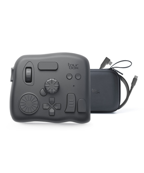 TourBox Elite Upgraded Bluetooth Controller for Photo Video Editing Color Grading Ilustration for Adobe Photoshop Lightroom Premiere Illustrator for Davinci Resolve After Effects Final Cut Pro Keyboard