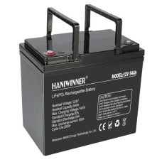 HANIWINNER 12.8V 54Ah LiFePO4 Lithium Battery Pack 691.2Wh Energy Backup Power With BMS Waterproof for Replacing Most of Backup Power RV Boats Solar Off-Grid Support in Series/Parallel HD009-07