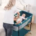 4-In-1 Infant Bedside Crib Portable Baby Sleeper Adjustable Height Stitching Big Bed for 0-36 Months Children