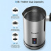 ECOWELL Milk Frother, Coffee Frother Electric, Automatic Hot and Cold Foam Frother, Stainless Steel Milk Steamer and Frother for Latte, Macchiato, Cappuccinos 8.1oz/240 ml Silver, WMMF02
