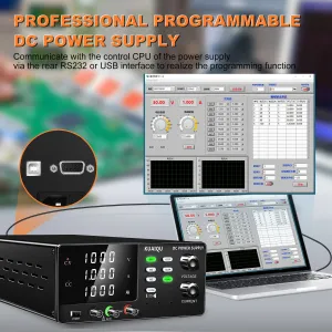 KUAIQU SPPS-D10001 DC Power Supply 1000V 1A 1000W USB RS-232 RS-485 LED Display Programmable Voltage Current Power Supply Multiple Protections