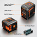 GOCHIFIX Laser Level Self Leveling 360 Red Laser Level Line Tool Wall Suction Stand Receiver 100ft Line Laser for Picture Hanging Outdoor Rechargeable Battery