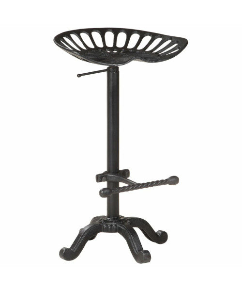 Bar Stool Black Cast Iron