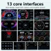6-inch LCD Screen P3 Car Head Up Display 36 Function OBD+GPS Dual System HUD Slope Meter Accelerometer Breathing Ambient Light