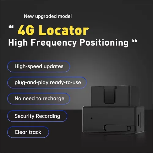 GPS 4G Locator Vehicle Tracker High Accuracy Real-Time Tracking Plug-and-Play OBD Locator Multiple Intelligent Alarms Fleet Management