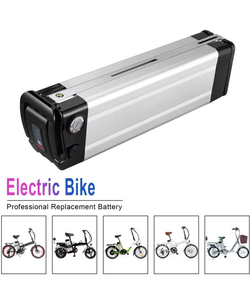 [EU/USA Direct] HANIWINNER HA030-01 48V 12.5Ah 600Wh Silverfish E-Bike Battery - Powered by High-Quality 18650 Lithium-ion Cells | 20A BMS | Waterproof | with Charger | Fits 48V 250W-700W Motor
