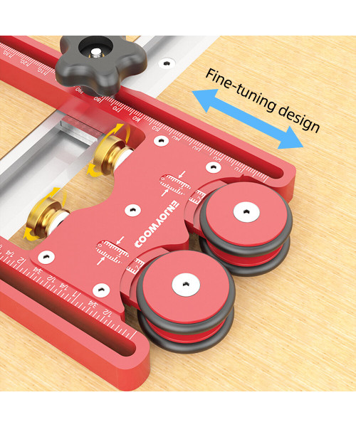 ENJOYWOOD 160mm Extended Stock Guide with One-Way Wheel and Safety Auxiliary Tool Versatile for Table Saw Band Saw Circular Saw Woodworking Equipment Tool