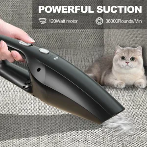 Cordless Vacuum Cleaner 9000Pa Suction Power 120W Portable Lightweight Handheld Rechargeable HEPA Filter Car Home Cleaning