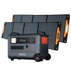 Blackview Oscal PowerMax6000 Rugged Power Station with PM200/PM400 Solar Panel Kit 3600Wh to 57600Wh LiFePO4 Battery Pack Power Bank with 14 Outlets 5 LED Light Modes Morse Code Roller Power Backup for Emergency Communication Camping House