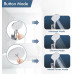6Pcs Rainfall Shower Head Combo Setting Large Angle-adjustable Shower Set Square Round Water-saving Pressurized Top Spray