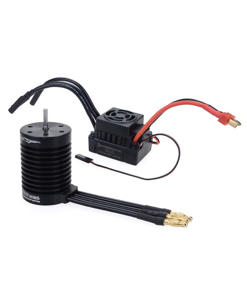 Surpass Hobby Waterproof F540 V2 3650 Sensorless Brushless Motor with 60A ESC for 1/12 1/14 RC Brushless Cars Tamiya TT-02