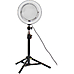 Live Stream Makeup Selfie LED Ring Light With bluetooth Remote Control Cell Phone Holder