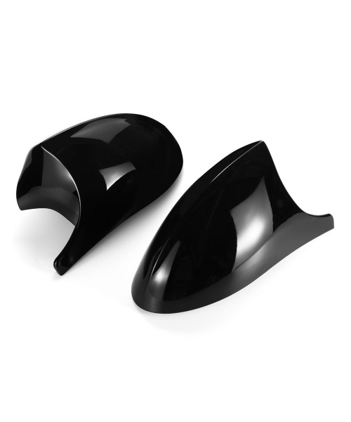 Car Rear View Mirror Cap Cover Replacement Glossy Black Left & Right for BMW E90 E91 2005-2007 E92 E93 2006-2009 M3 Style