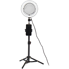 Live Stream Makeup Selfie LED Ring Light With bluetooth Remote Control Cell Phone Holder