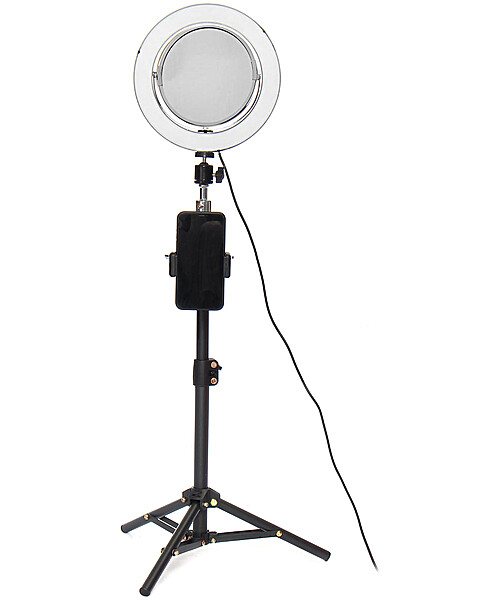 Live Stream Makeup Selfie LED Ring Light With bluetooth Remote Control Cell Phone Holder