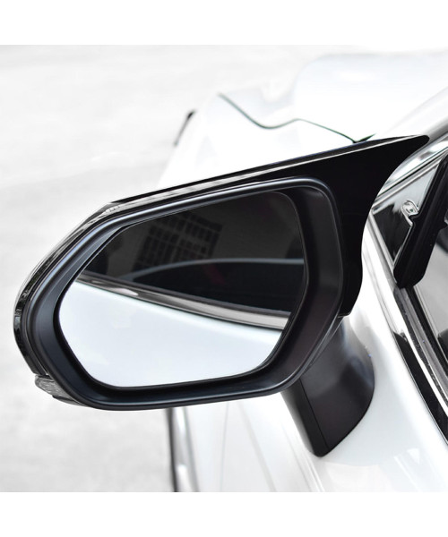 Horn Glossy Black Rear View Side Car Mirror Cover Caps Fit For Toyota Camry 2018+ Avalon 2019 C-HR 2016-2018+